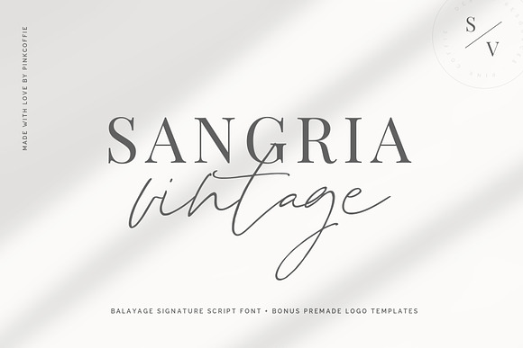 Balayage Script + Logo Templates in Display Fonts - product preview 2