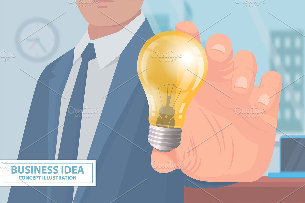 Business Idea Concept Illustration in Illustrations - product preview 8