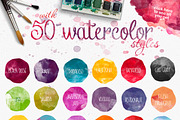 NEW! Watercolor collection (40% OFF)