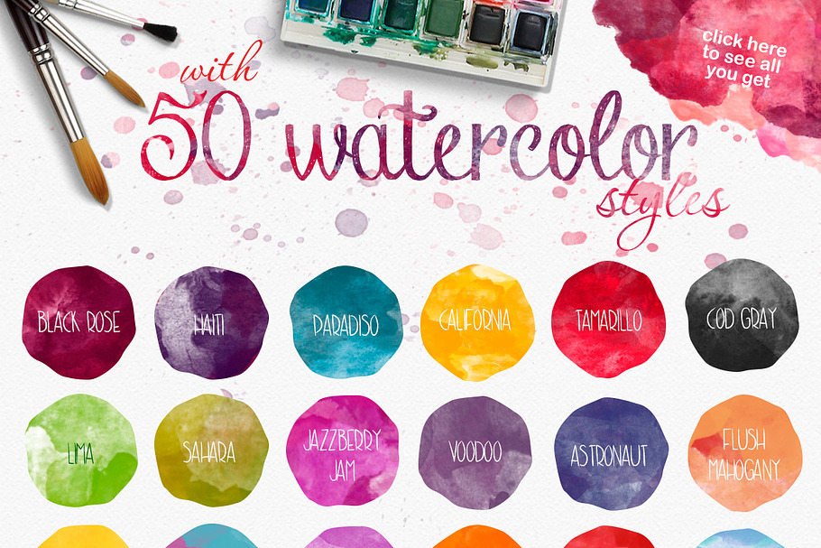 NEW! Watercolor collection (40% OFF) in Textures - product preview 8