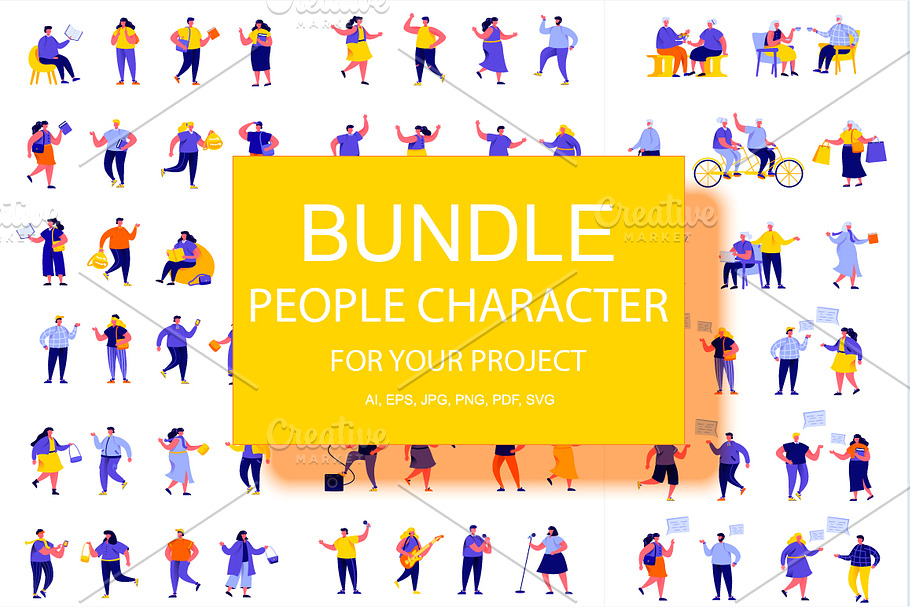 Bundle People Character Creator Kit in Illustrations - product preview 8