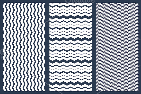 Geometric seamless zigzag patterns in Patterns - product preview 2