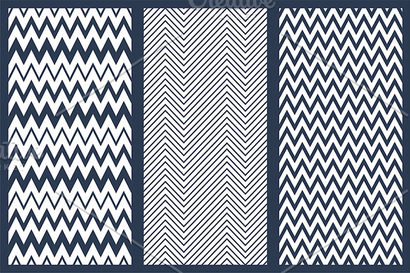 Geometric seamless zigzag patterns in Patterns - product preview 3