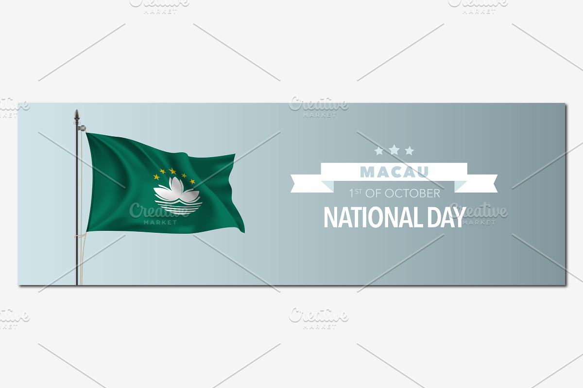 Macau happy national day vector in Illustrations - product preview 8