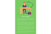 Office Work Banner Text Sample and