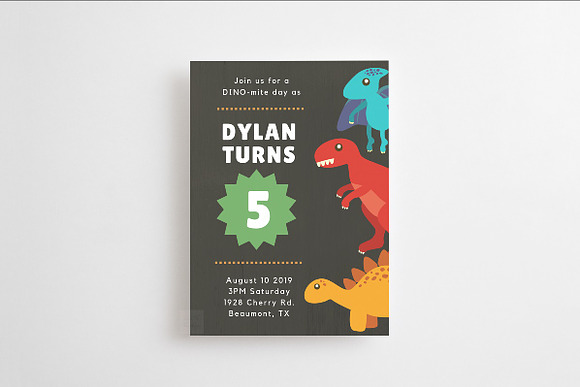 5x7 invitation card mockup psd flyer in Print Mockups - product preview 4