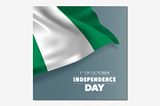 Nigeria independence day vector