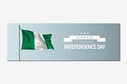 Nigeria happy independence day vecto