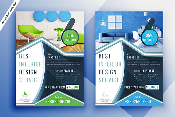 Interior Design Flyer in Flyer Templates - product preview 4