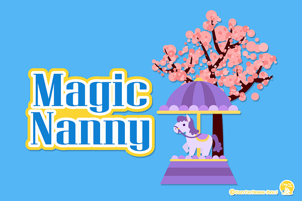 Magic Nanny Digital Clip Art