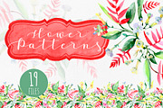 Bouquet   and pattern background