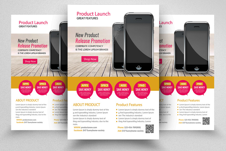 Mobile Product Promotion Flyer in Flyer Templates - product preview 8