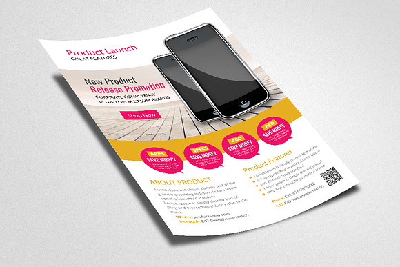 Mobile Product Promotion Flyer in Flyer Templates - product preview 1