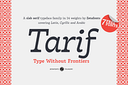 Tarif - 21 fonts