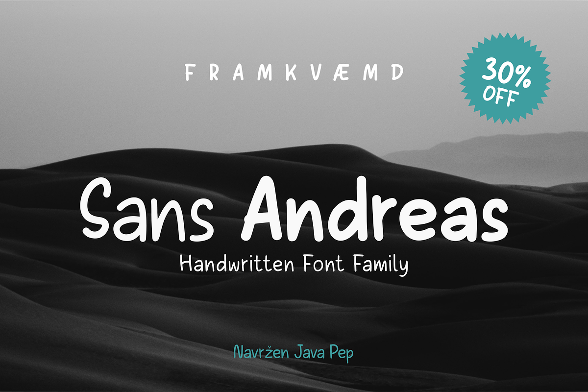 Sans Andreas // Handwritten family in Comic Sans Fonts - product preview 8