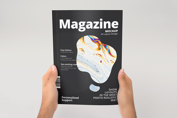 A4 Magazine Mockup 07 in Print Mockups - product preview 1