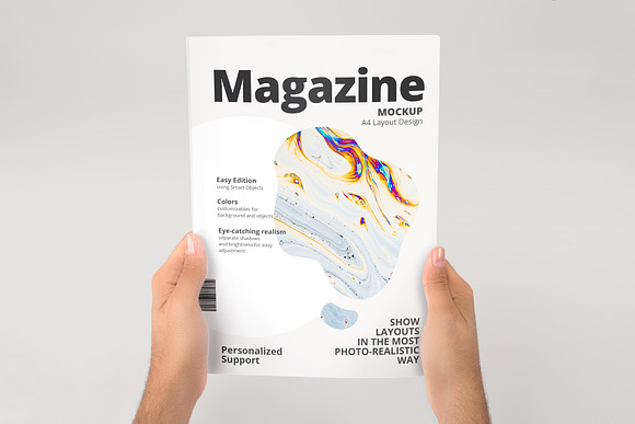 A4 Magazine Mockup Pack in Print Mockups - product preview 6