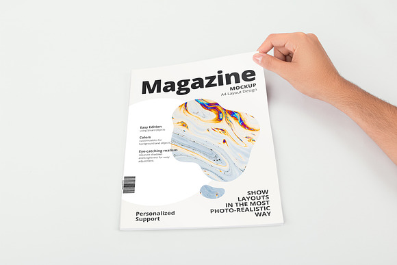 A4 Magazine Mockup Pack in Print Mockups - product preview 7
