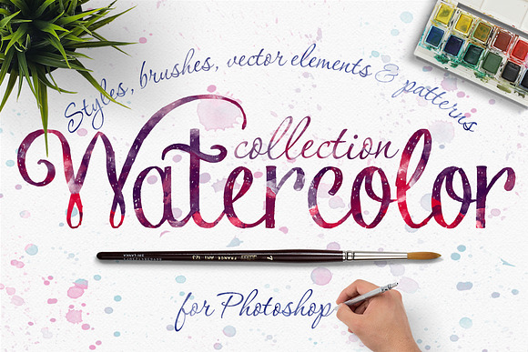 NEW! Watercolor collection (40% OFF) in Textures - product preview 3