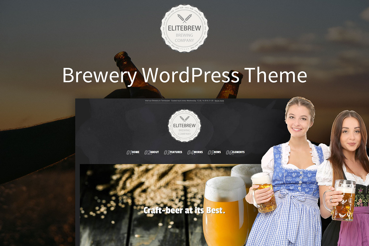 Elitebrew - Brewery WordPress Theme in WordPress Themes - product preview 8