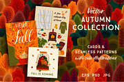 Autumn collection. Cards & patterns.