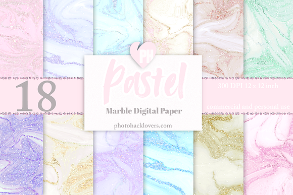 Pastel Marble Textures in Textures - product preview 4