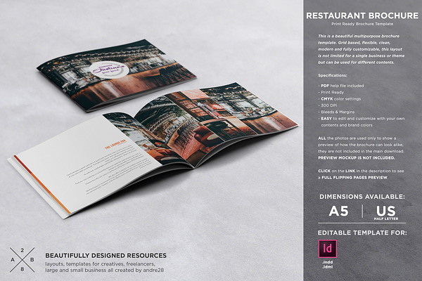 Restaurant Brochure Template