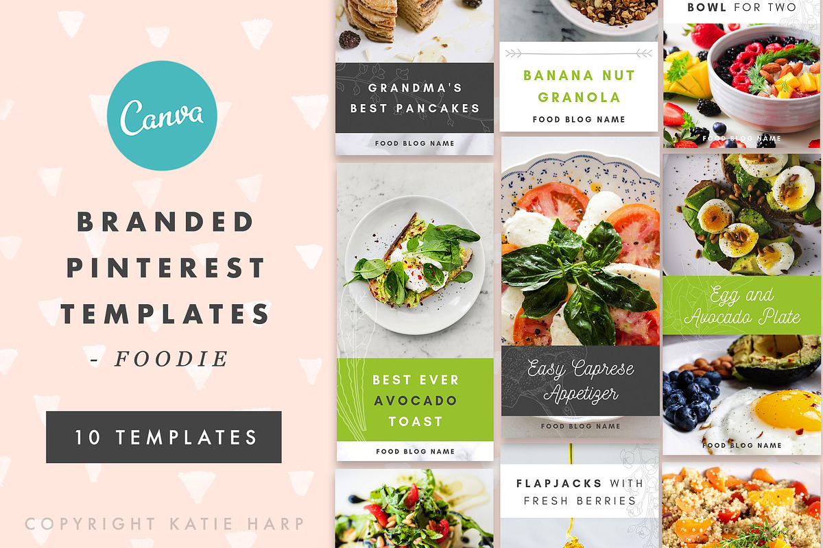 Pinterest Templates - Foodie in Pinterest Templates - product preview 8