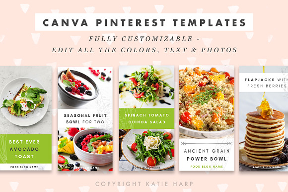 Pinterest Templates - Foodie in Pinterest Templates - product preview 2