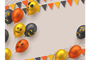 Halloween background with copy space