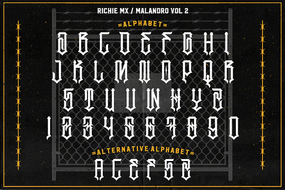 Malandro (Tattoo Font) in Blackletter Fonts - product preview 2