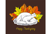 Happy Thanksgiving Day Meal Poster