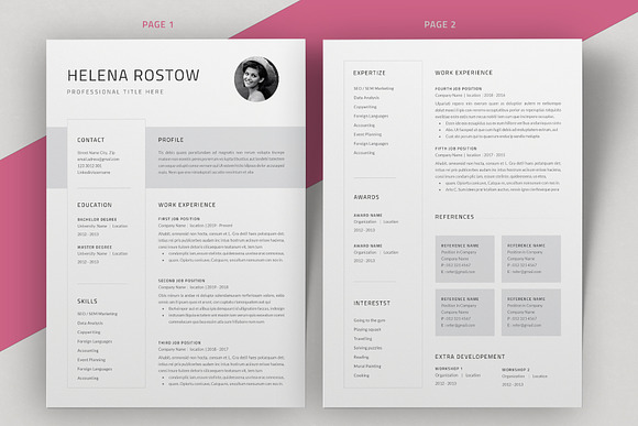Resume Cv Template in Resume Templates - product preview 1
