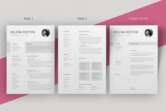 Resume Cv Template in Resume Templates - product preview 4