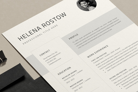 Resume Cv Template in Resume Templates - product preview 5