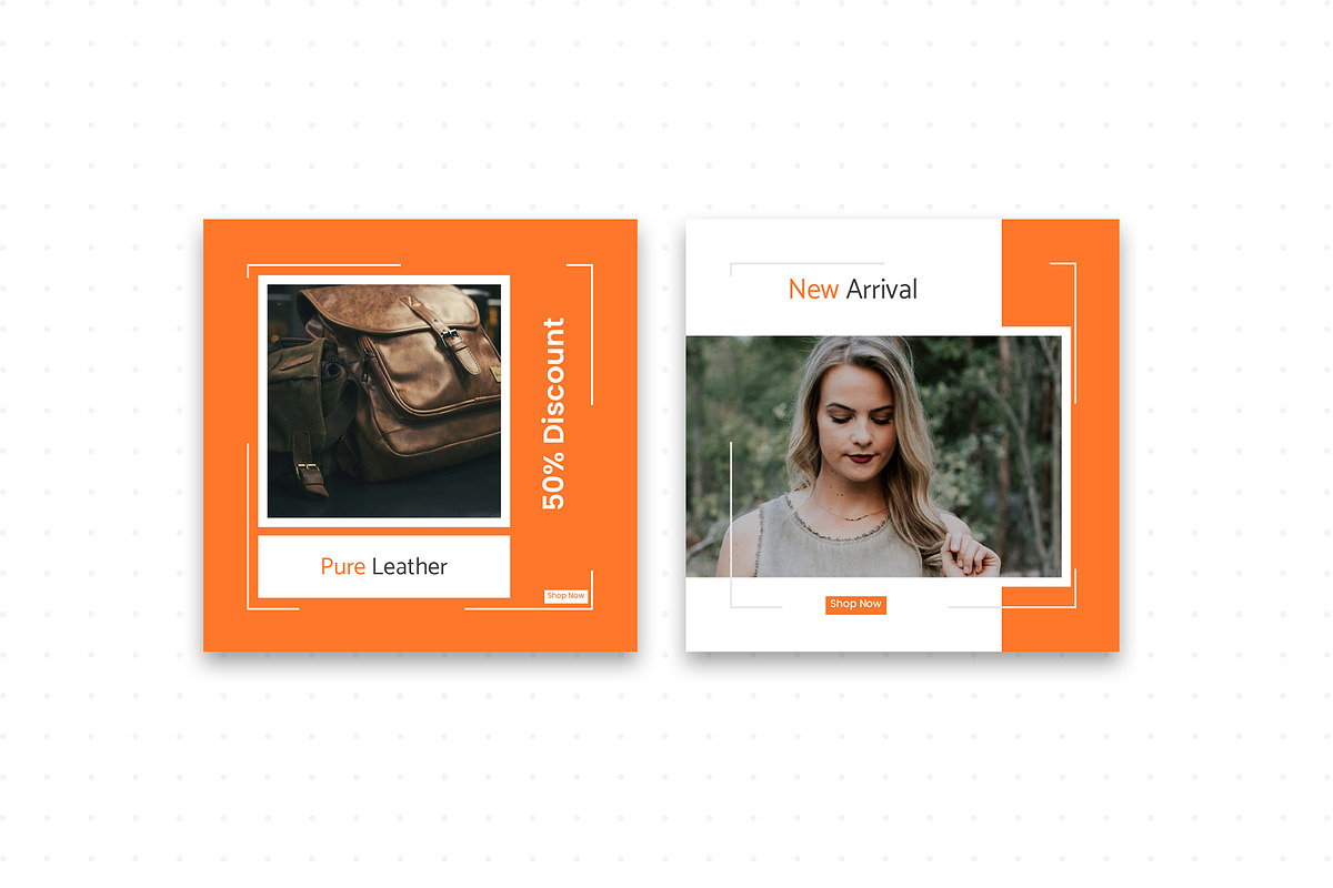 Creative Fashion Social Media Banner in Instagram Templates - product preview 8