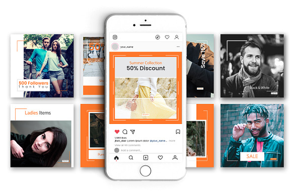 Creative Fashion Social Media Banner in Instagram Templates - product preview 1