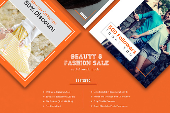 Creative Fashion Social Media Banner in Instagram Templates - product preview 4