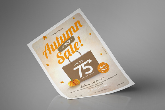 Autumn Sale Flyer in Flyer Templates - product preview 3