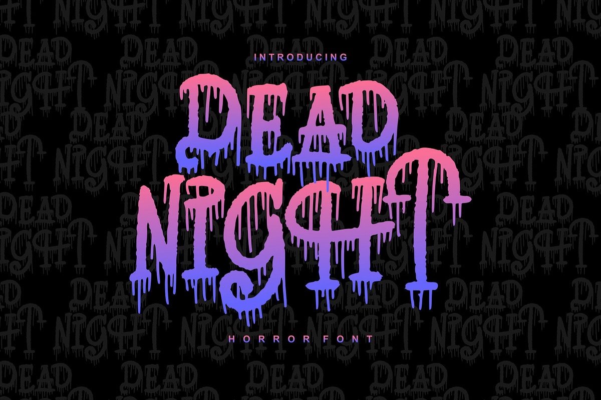 Dead Night | Horror Font in Blackletter Fonts - product preview 8
