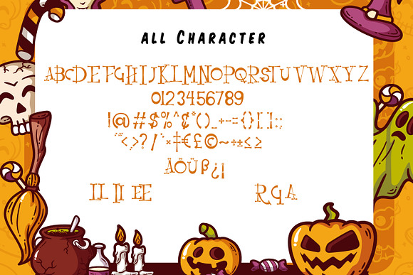 Resquro Halloween | Decorative Font in Halloween Fonts - product preview 5