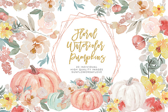 Autumn Watercolor Clipart in Illustrations - product preview 1