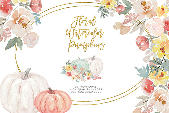Autumn Watercolor Clipart in Illustrations - product preview 2