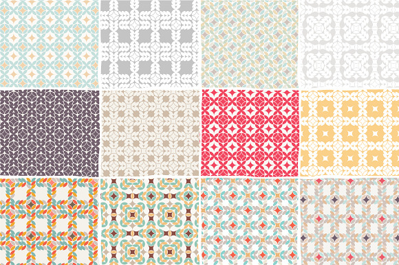 Set of 30 geometric patterns in Patterns - product preview 1