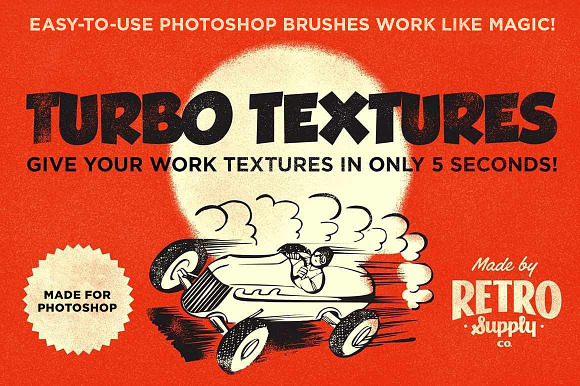 Turbo Textures Brushes for Photoshop in Photoshop Brushes - product preview 6