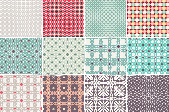 Set of 30 geometric patterns in Patterns - product preview 2
