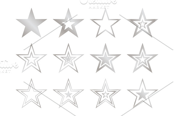 Stars Clip Art Set in Objects - product preview 2