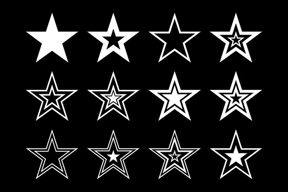 Stars Clip Art Set in Objects - product preview 4