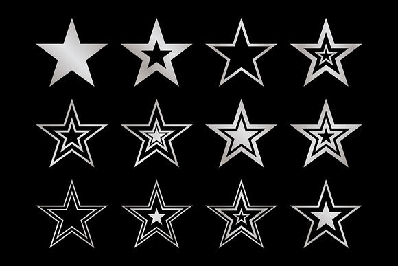 Stars Clip Art Set in Objects - product preview 6
