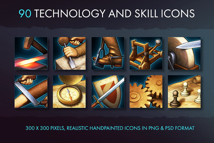 Technology And Skill Icons